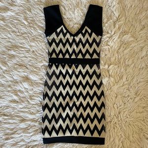 Chevron Bandage Dress